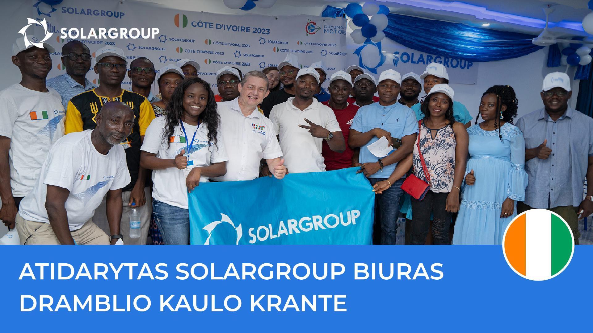 Dramblio Kaulo Krante atsidarė pirmasis SOLARGROUP biuras