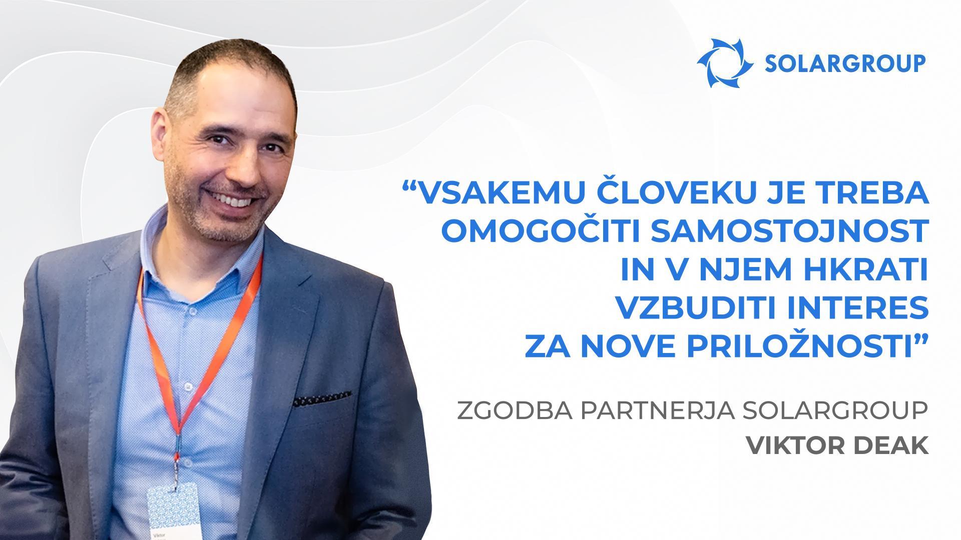 Od vojske do nacionalnega predstavništva | Zgodba partnerja Viktor Deak