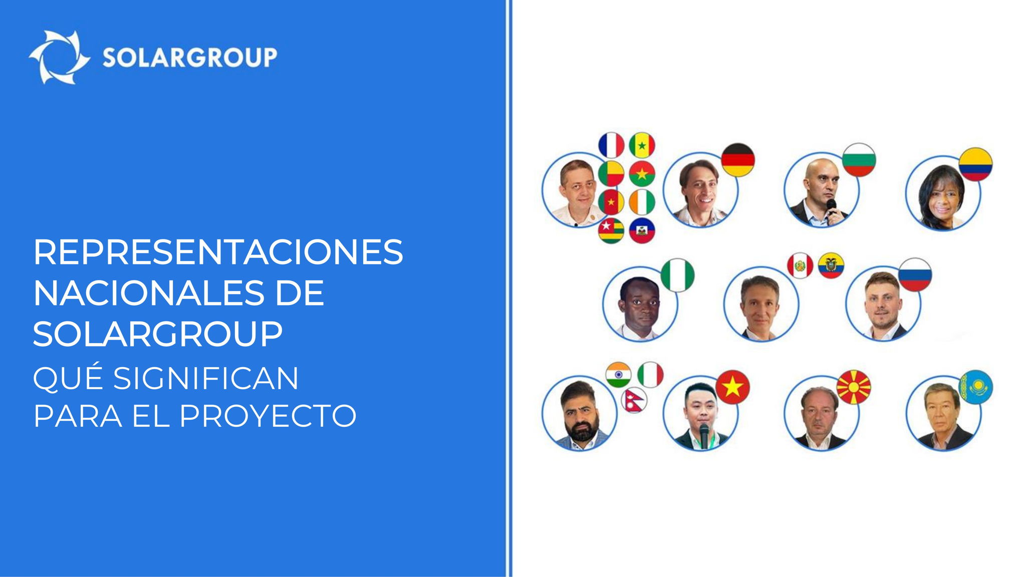 Las representaciones nacionales de SOLARGROUP: qué significan para el proyecto