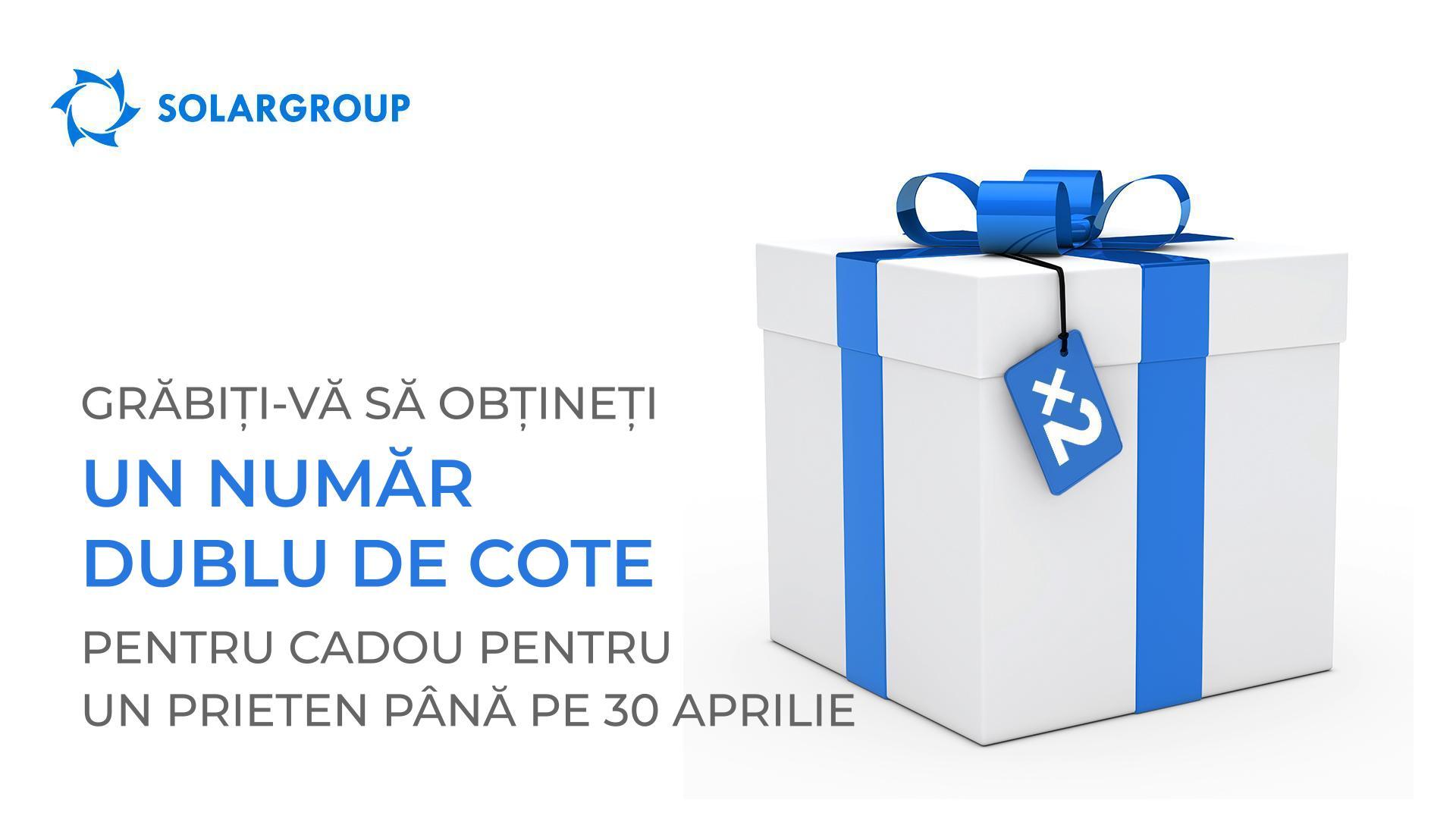 Aveți la dispoziție mai puțin de o săptămână ca să obțineți un număr dublu de cote pentru „Cadou pentru un prieten”