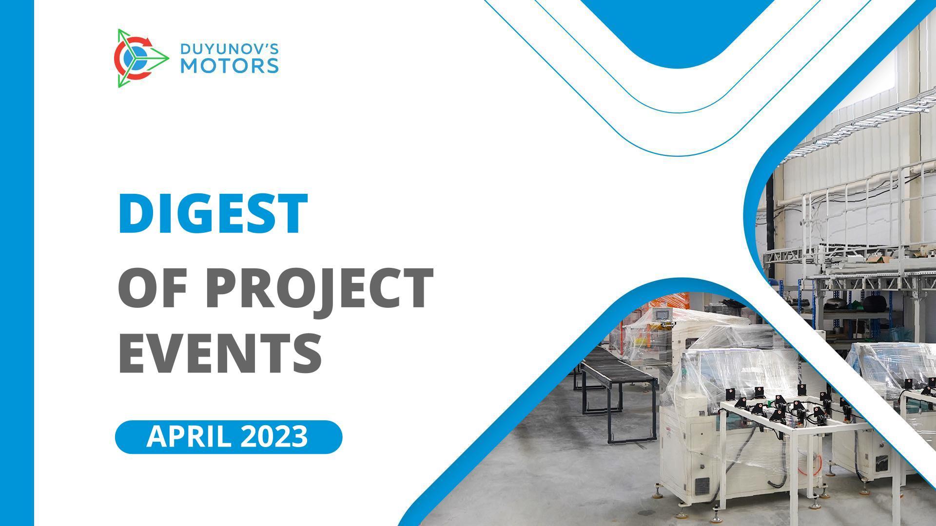 Key Project Events in April