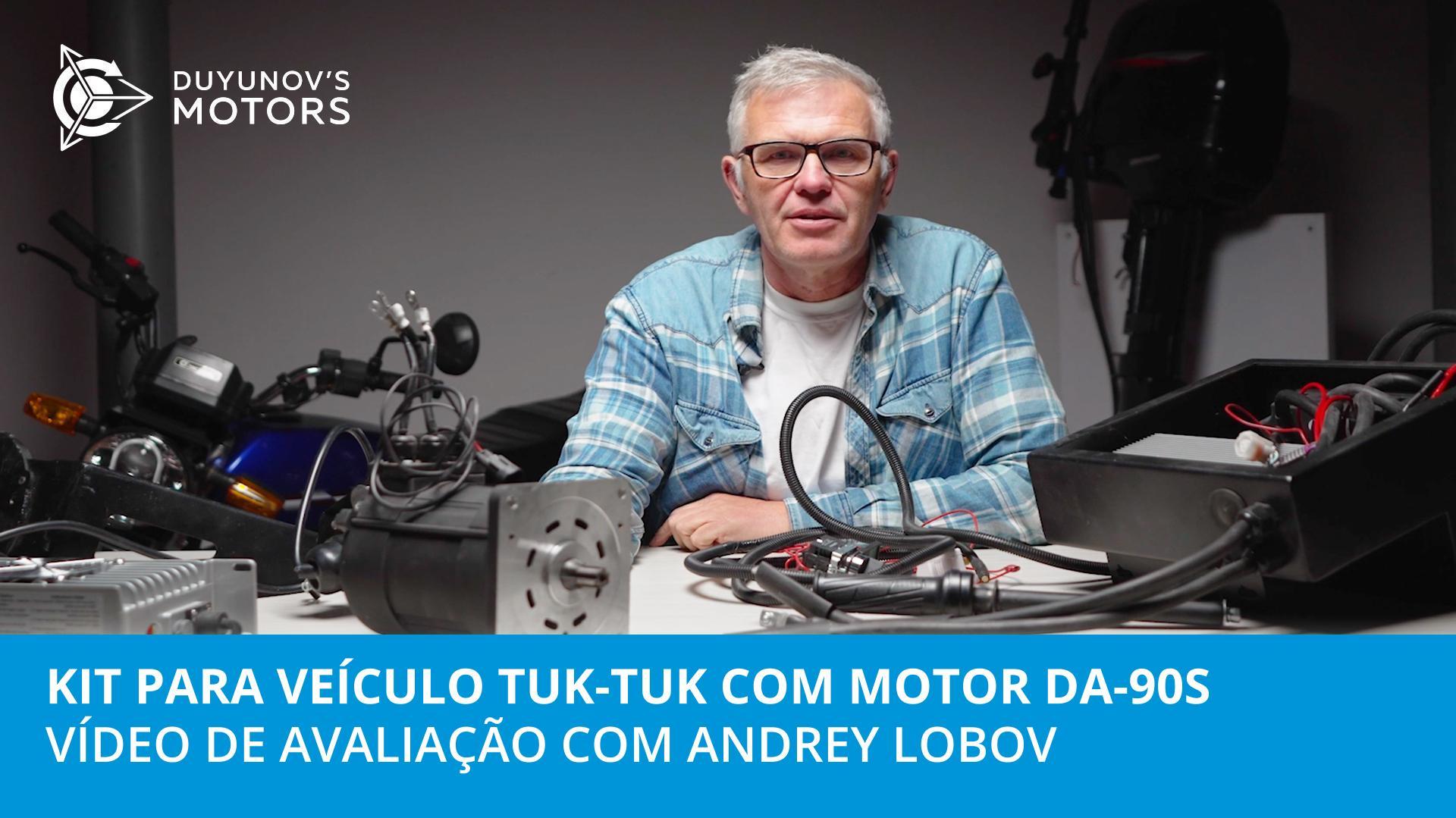 Kit para veículo tuk-tuk com motor DA-90S: um vídeo de avaliação com Andrey Lobov