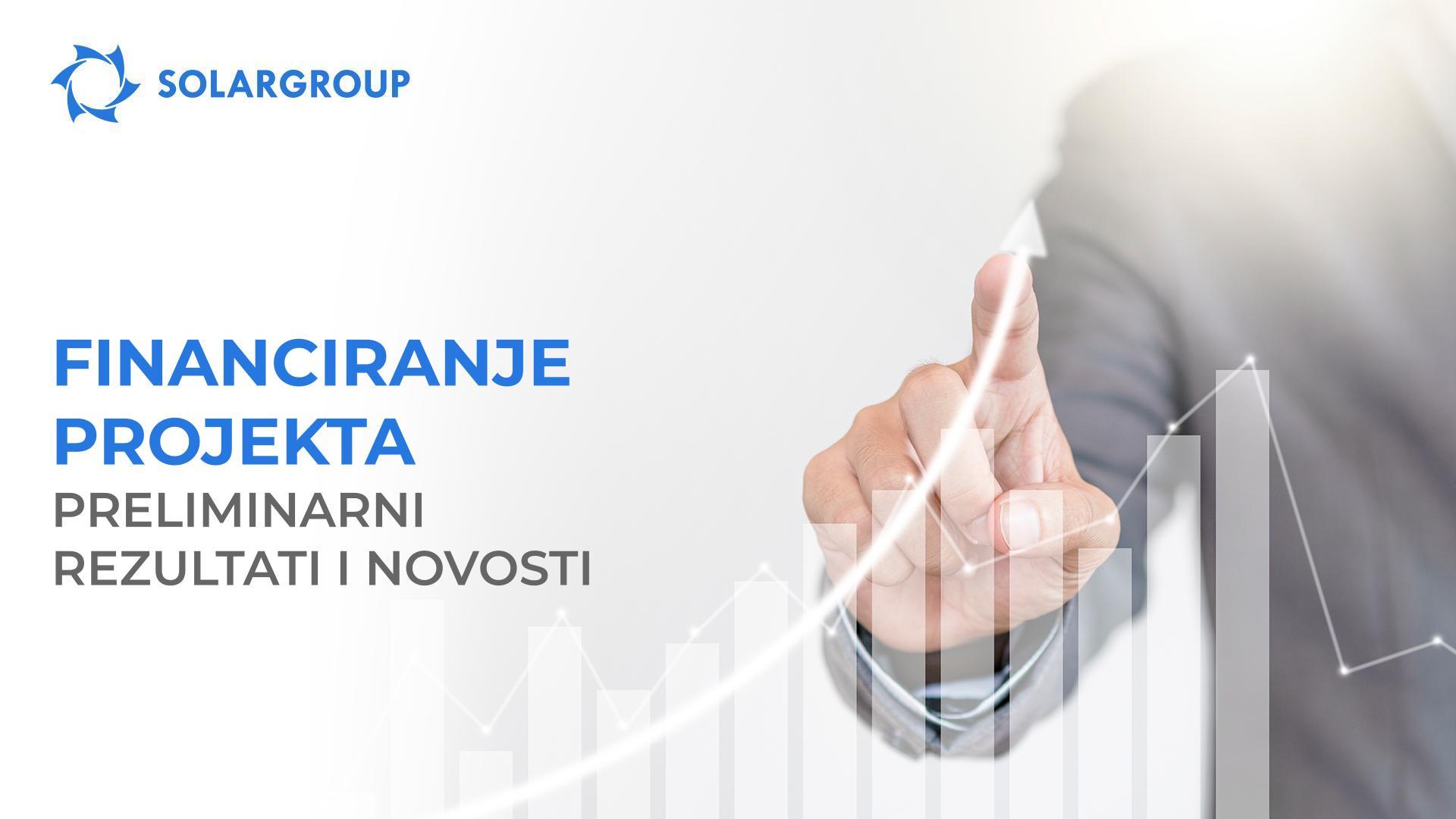 Financiranje projekata: preliminarni rezultati i novosti