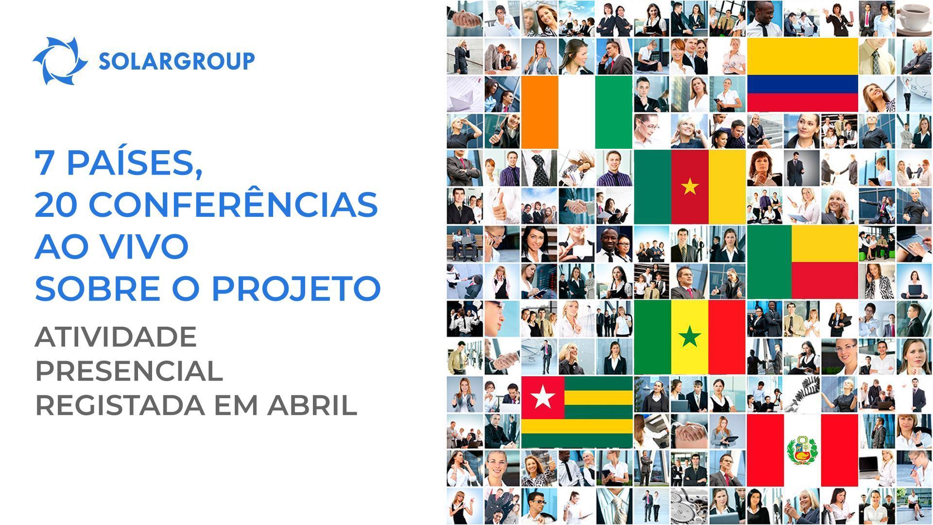 7 países, 20 conferências ao vivo sobre o projeto: como foi a nossa atividade presencial em abril
