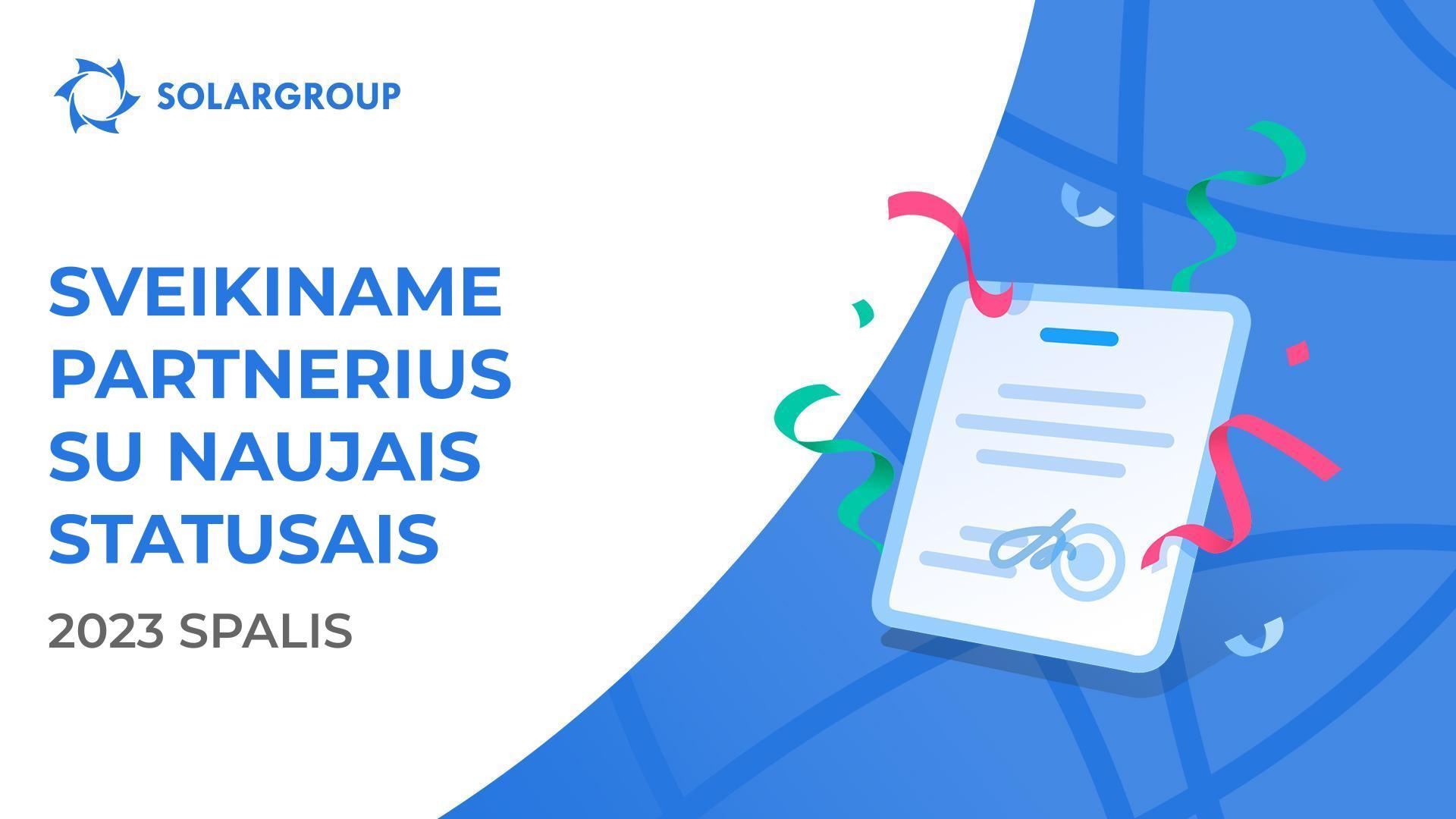 Sveikiname partnerius naujuose statusuose!