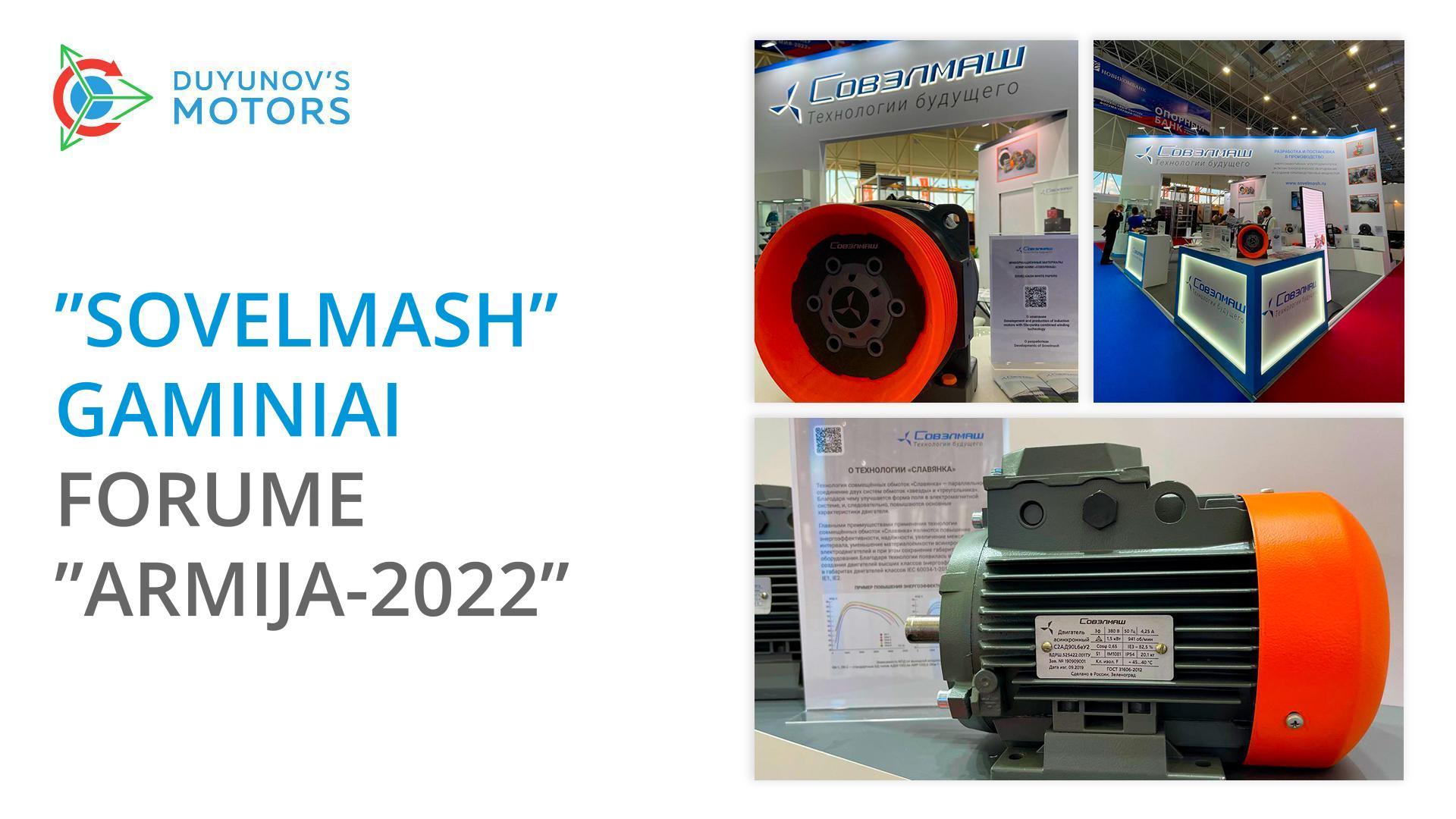 Gaminiai „Sovelmash“ forume „Armija–2022“