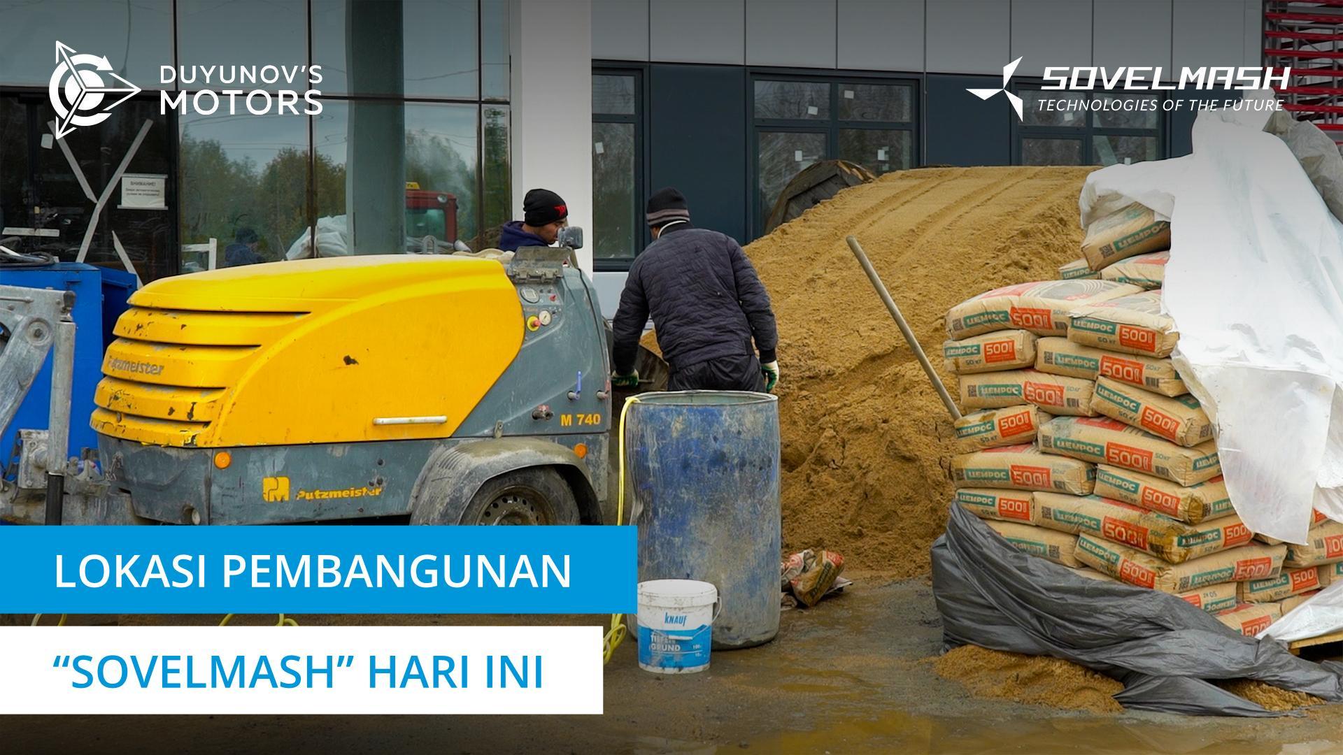 "Sovelmash" hari ini: pekerjaan finishing interior dan eksterior