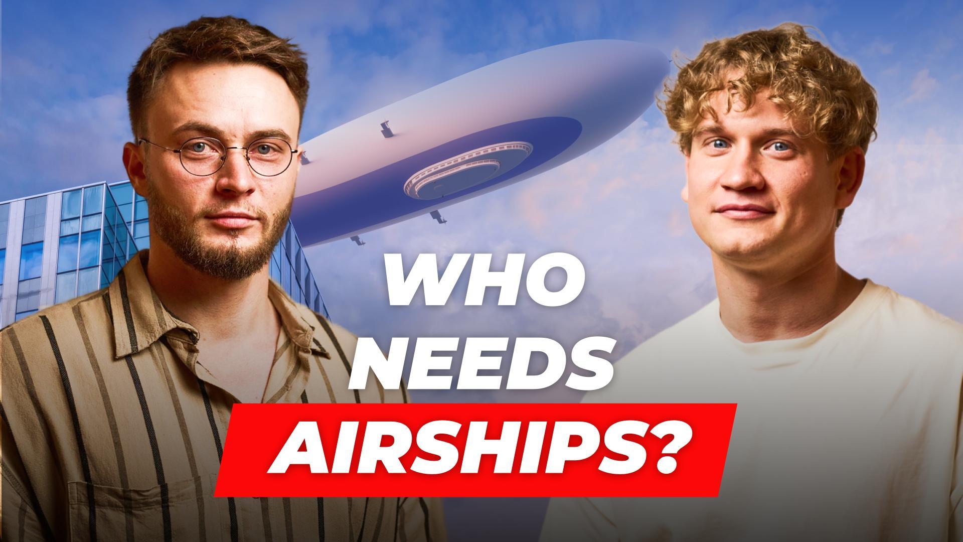 Who orders airships from AERONOVA and why?