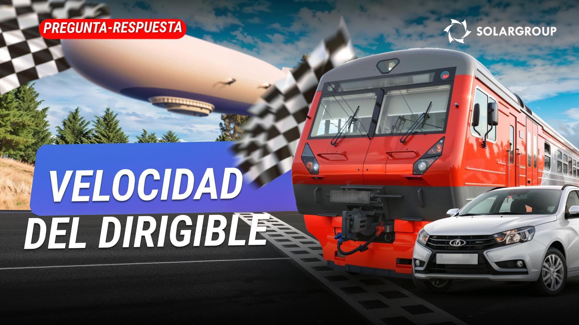 ¿El dirigible es más rápido que un coche o un tren? ¿El transporte terrestre pronto será sustituido por el aéreo?
