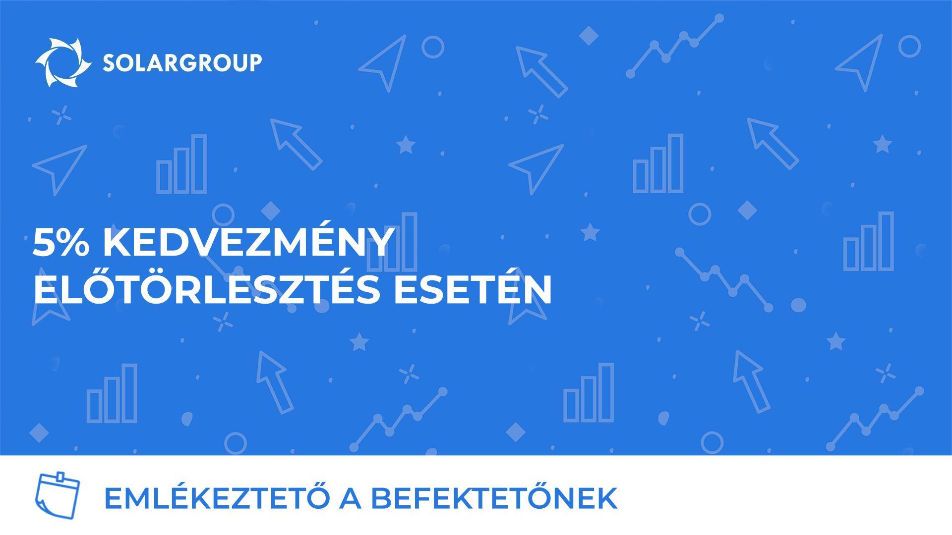 5% kedvezmény előtörlesztés esetén