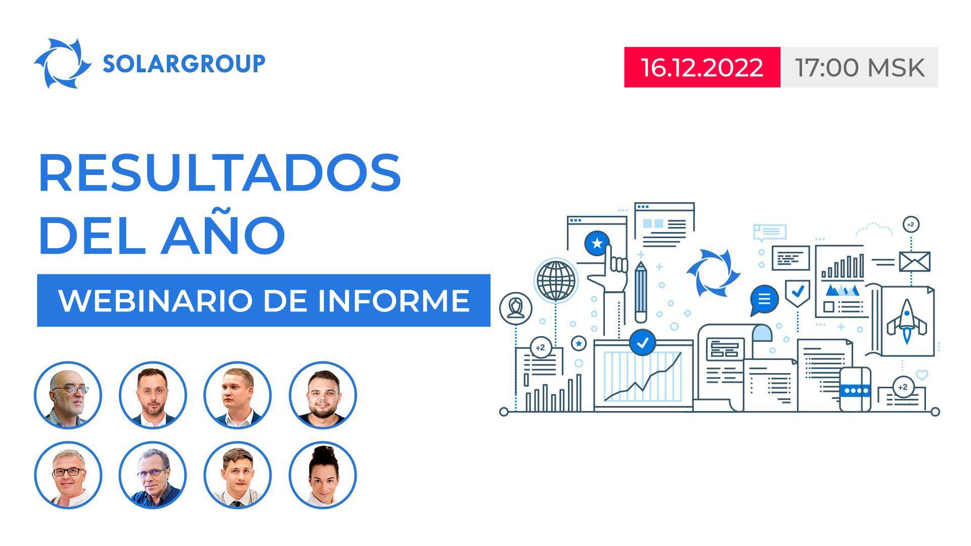 El webinario de informe "Resultados del año en el proyecto "Motores de Duyunov" se pospone para el 16 de diciembre