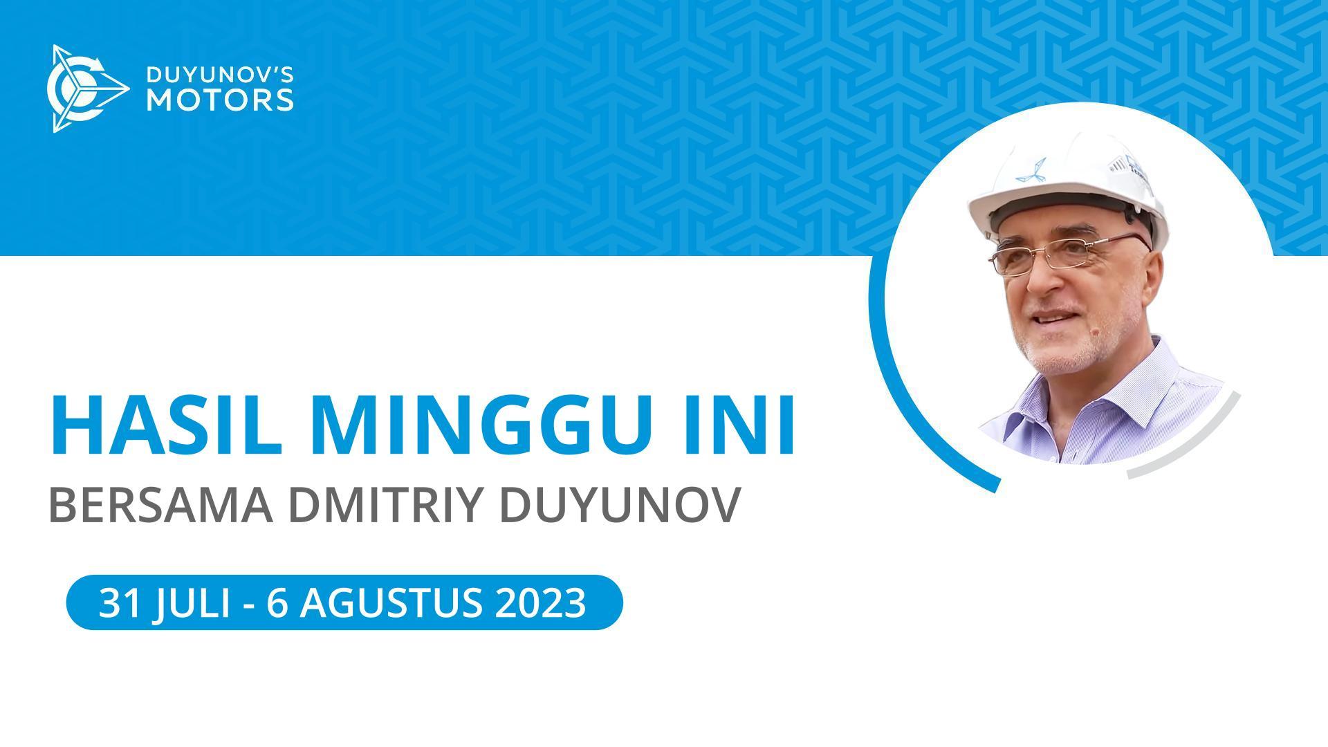 Hasil minggu ini dalam proyek "Motor Duyunov"