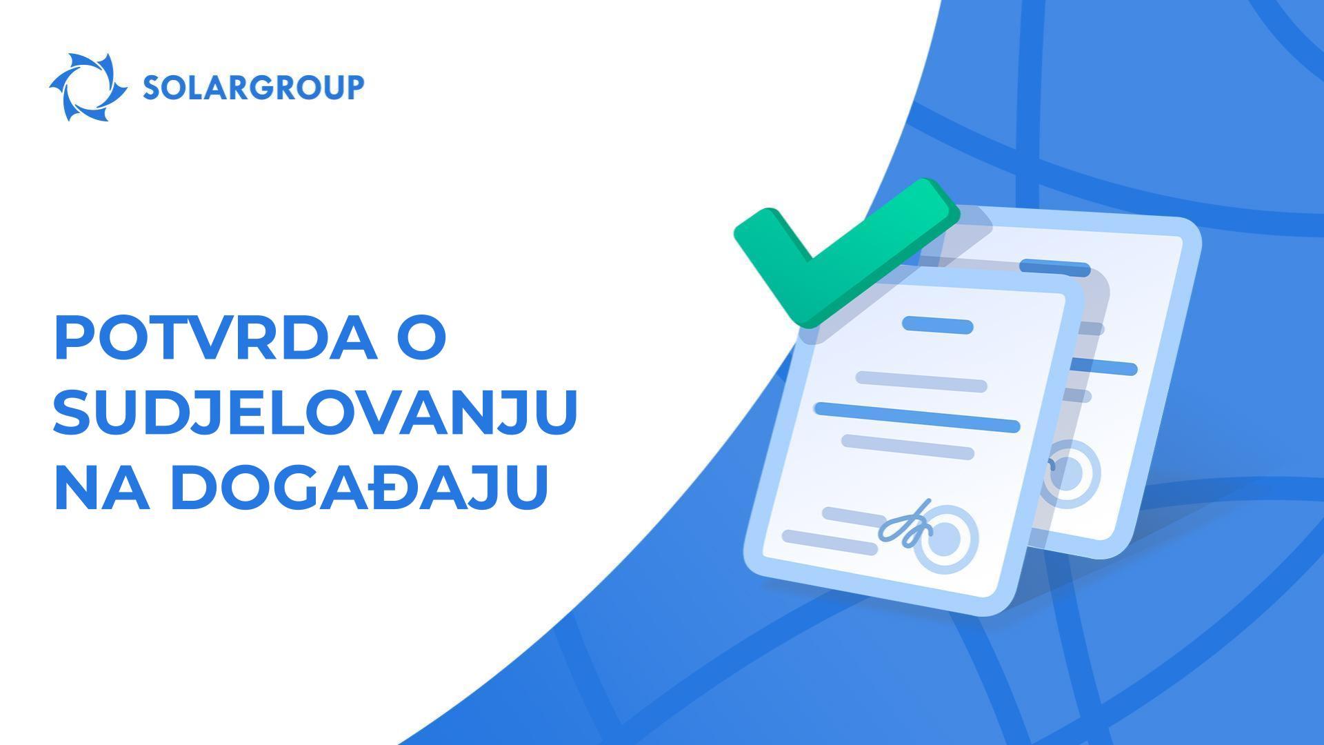 Vaša potvrda: hvala na sudjelovanju!