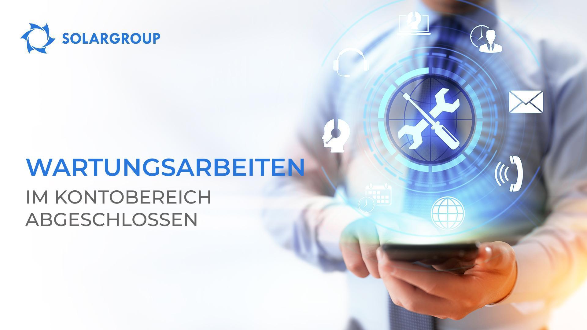 Wartungsarbeiten im Kontobereich abgeschlossen