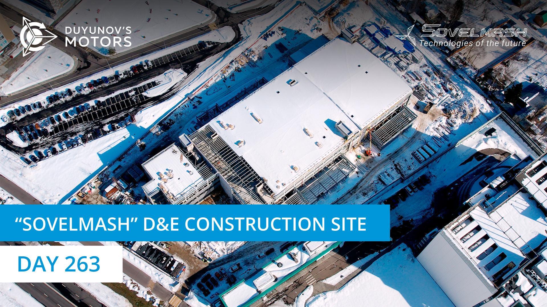 "Sovelmash" D&E construction: new stage of work - installation of windows