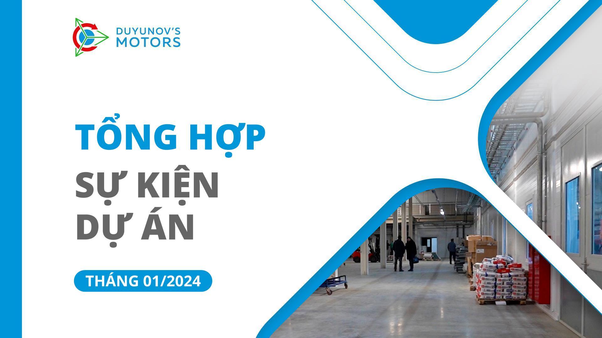 Các sự kiện chính của dự án trong tháng 1