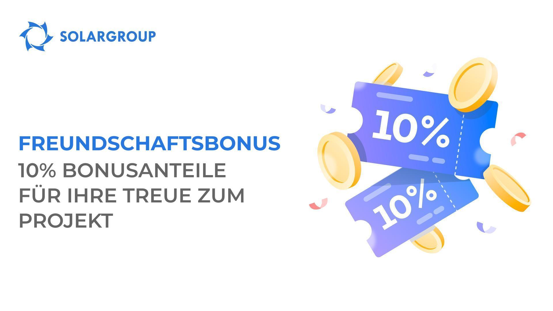 Bezahlen Sie das Investitionspaket komplett — und erhalten Sie einen Freundschaftsbonus