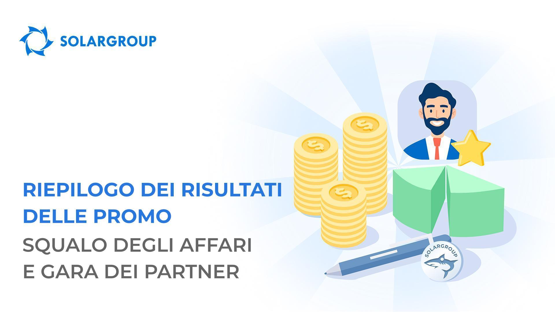Riepilogo delle promo Squalo degli affari e Gara dei partner!