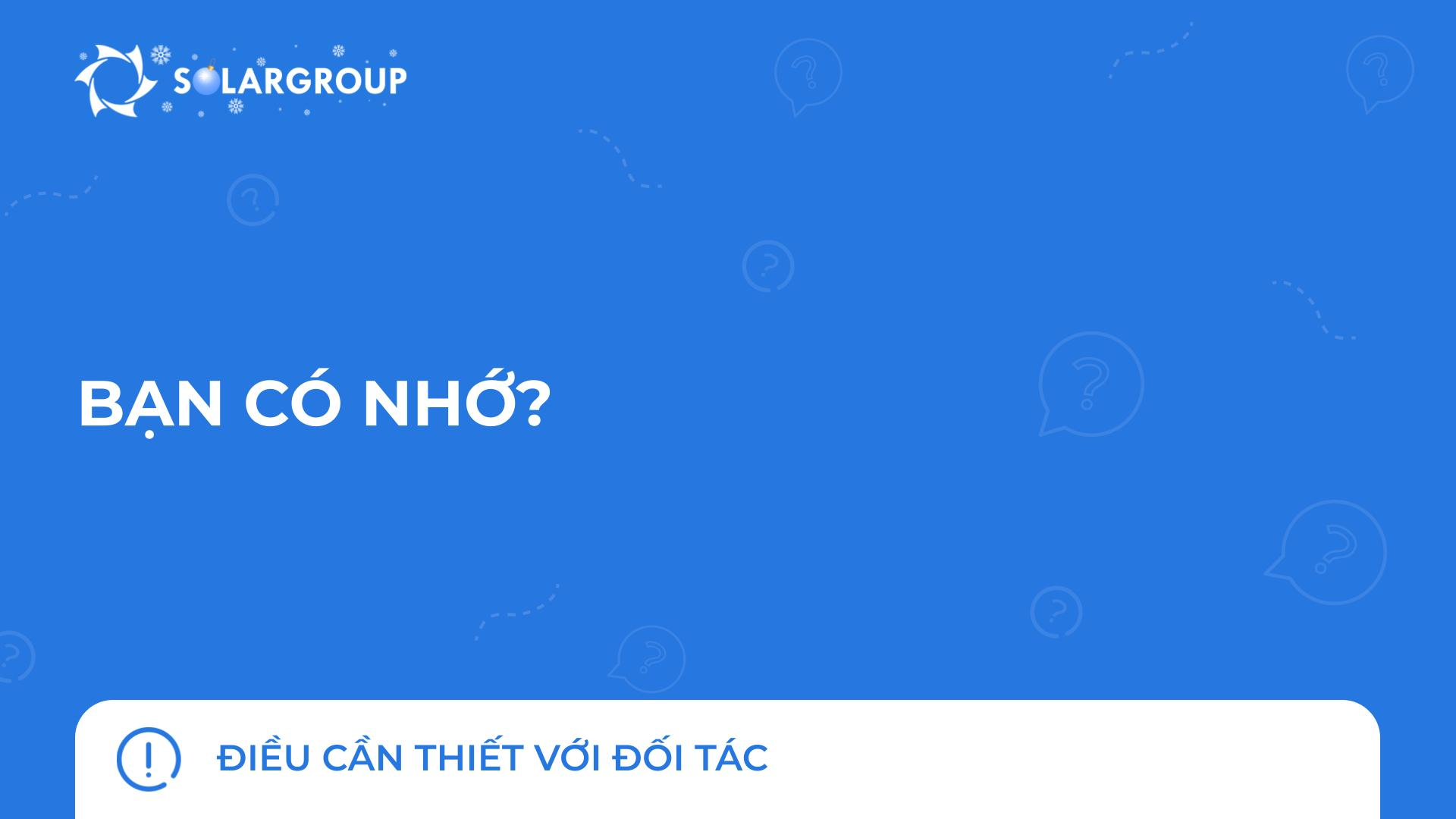 5 nhiệm vụ đối tác trong năm mới | Điều cần thiết với đối tác