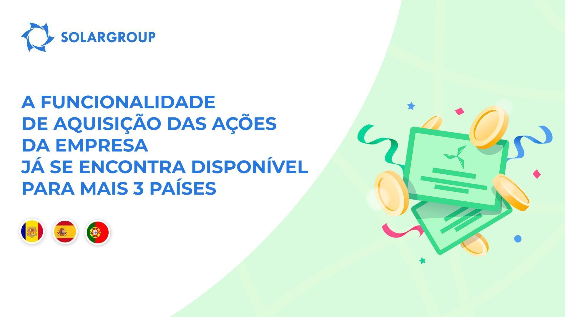 Disponibilização da funcionalidade para os seguintes países: Andorra, Espanha e Portugal