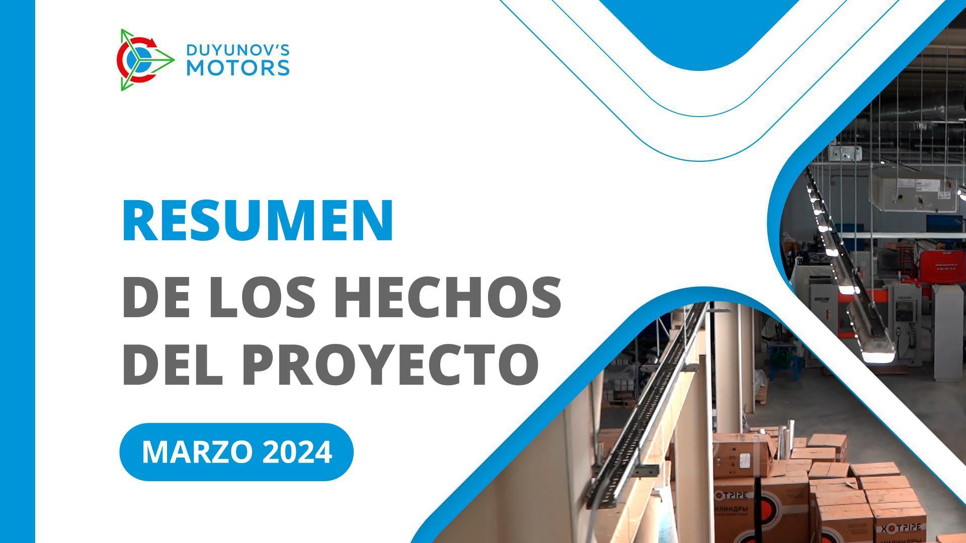 Hechos clave del proyecto en marzo