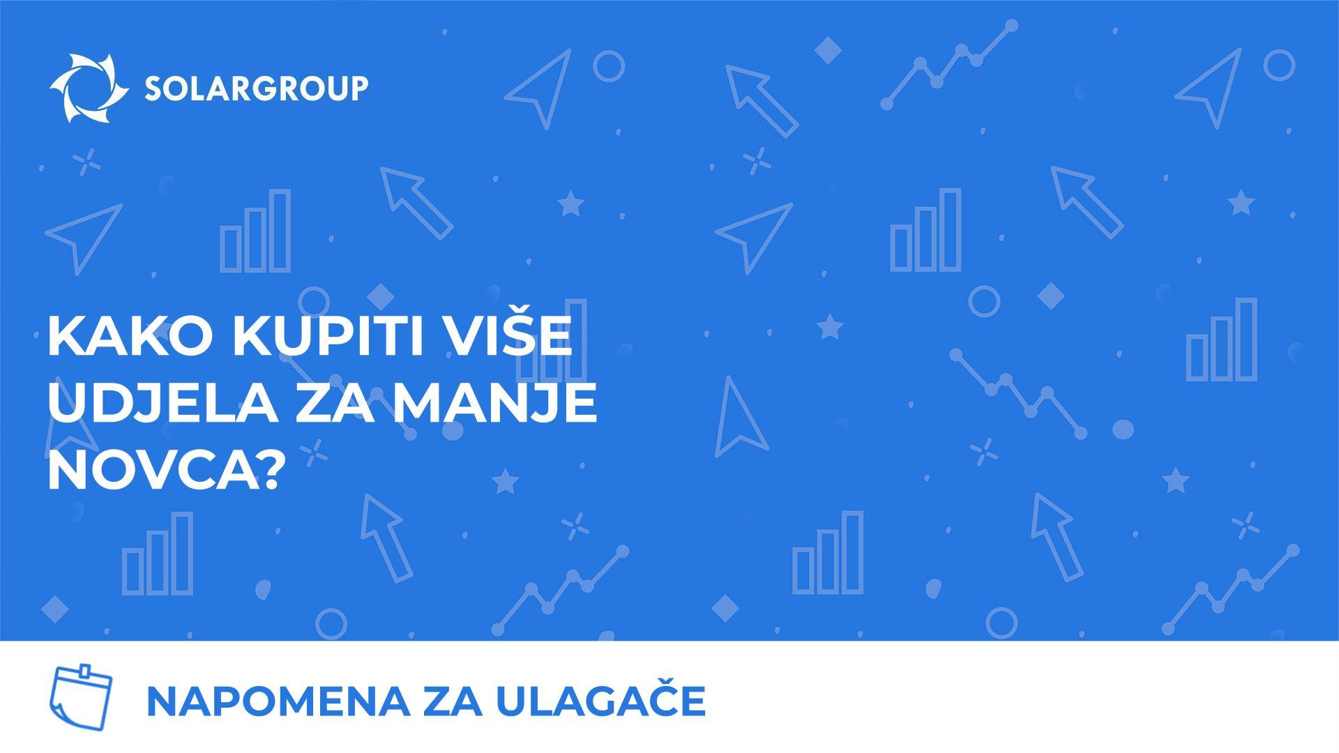 Napomena za ulagače: kako kupiti više udjela za manje novca