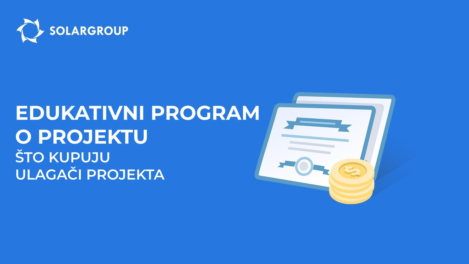 Edukativni program o projektu: što kupujete u projektu "Duyunov Motori"?