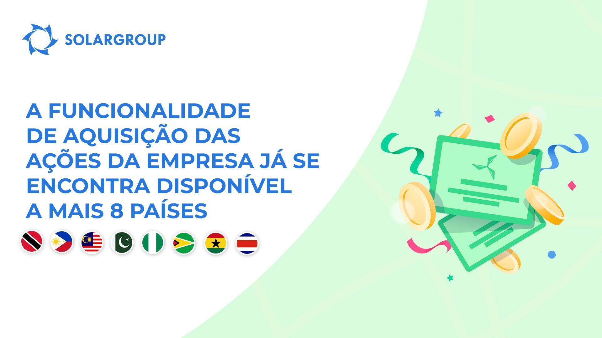 Disponibilização da funcionalidade nos seguintes países: Trindade e Tobago, Filipinas, Malásia, Paquistão, Nigéria, Guiana, Gana e Costa Rica