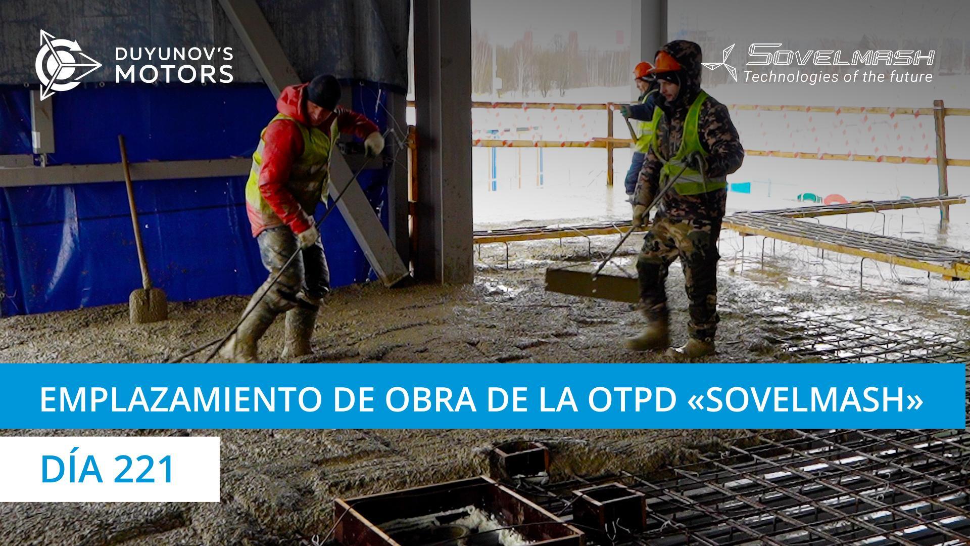 Inicio del relleno de las superposiciones de los entrepisos en el bloque administrativo y de servicios de la OTPD "Sovelmash" | Día 221