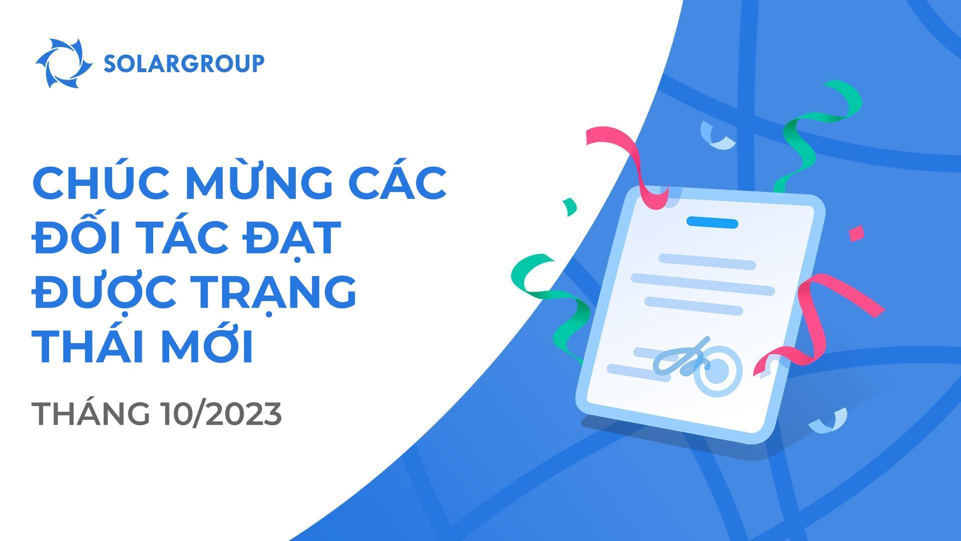 Chúng tôi xin gửi lời chào tới các đối tác có trạng thái mới!