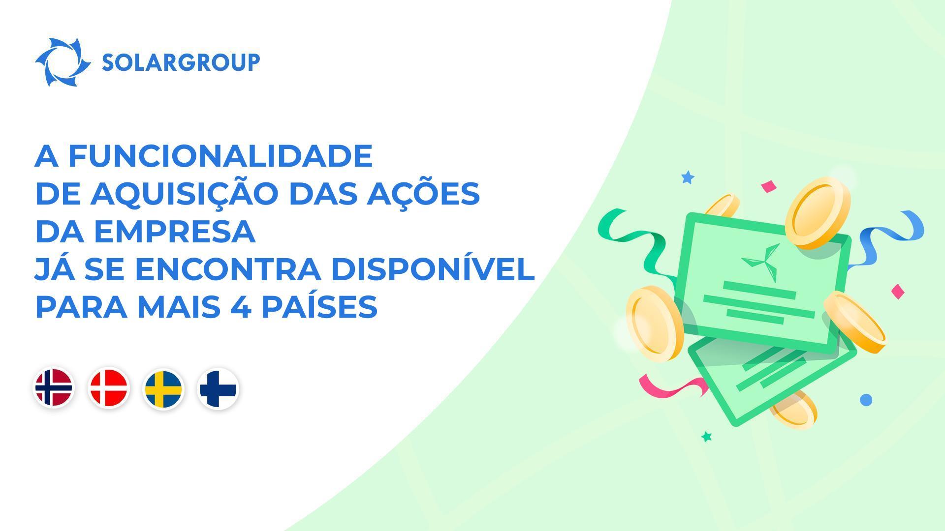 Abrindo funcionalidade nos países: Noruega, Dinamarca, Suécia e Finlândia