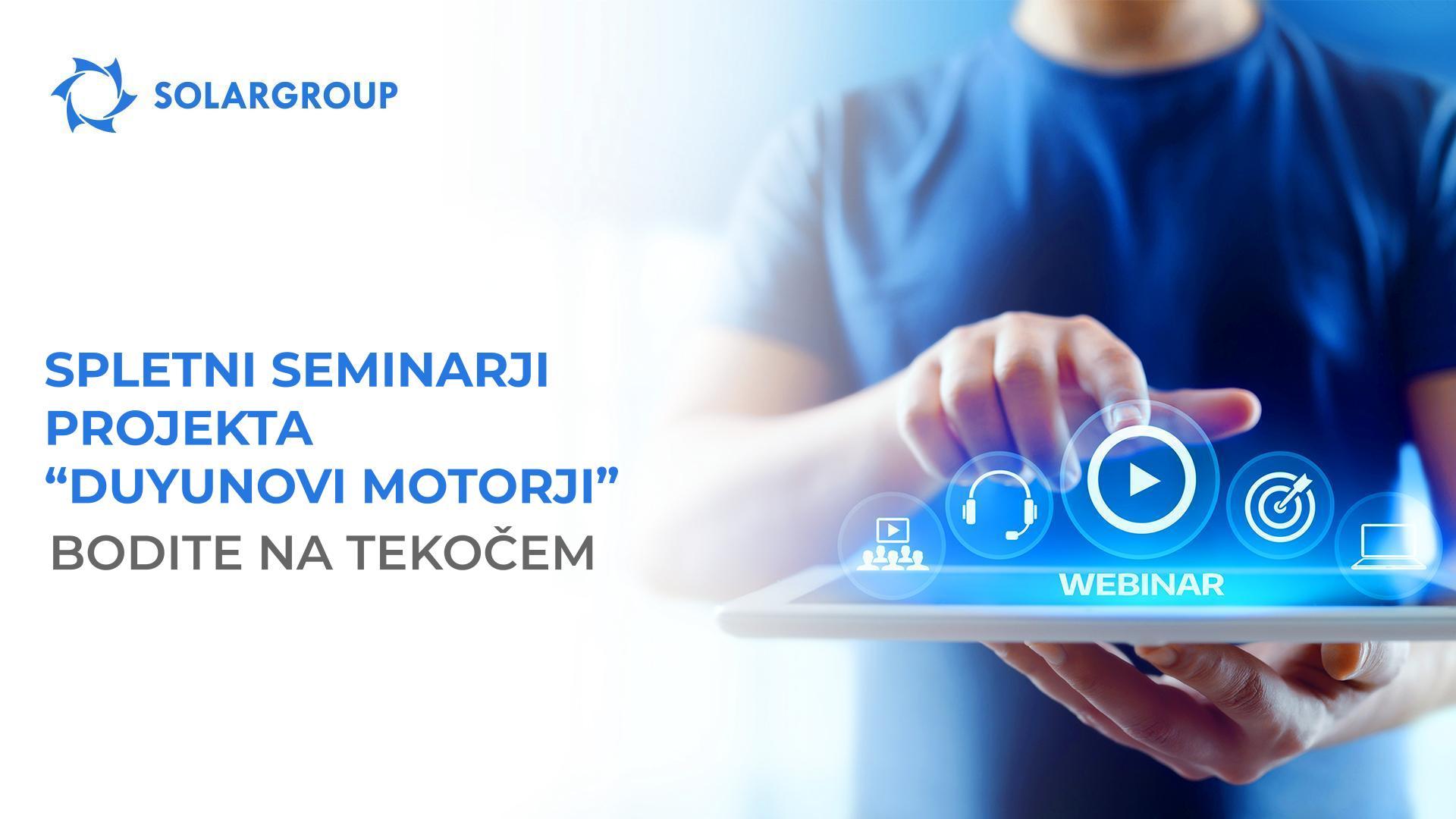 Spletni seminarji projekta "Duyunovi motorji": bodite na tekočem