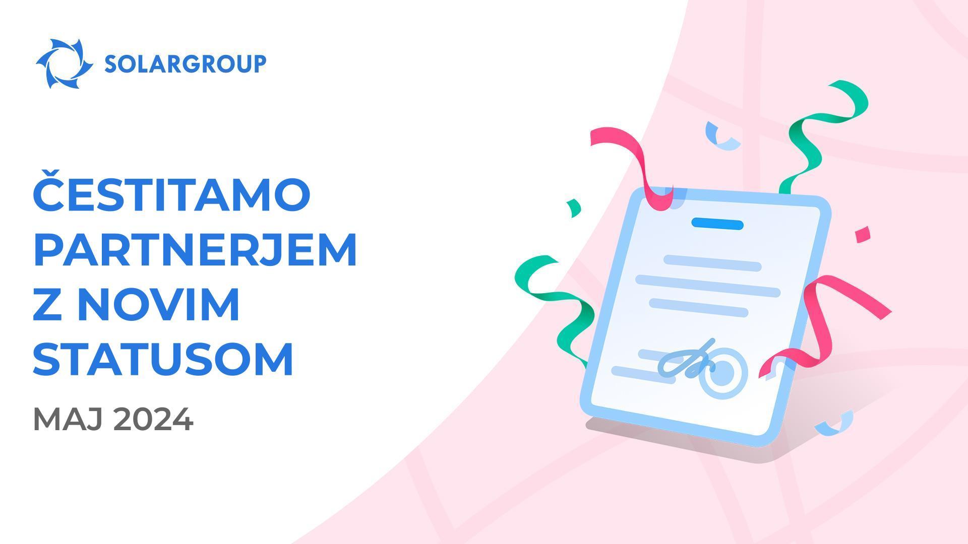 Pozdravljamo partnerje z novimi statusi!👏