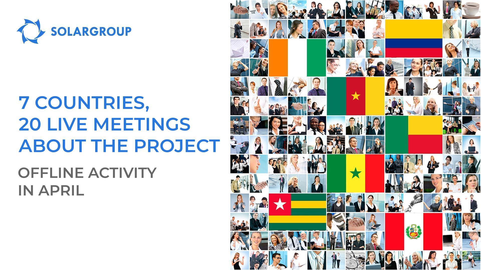 7 countries, 20 live meetings about the project: what the offline activity was like in April