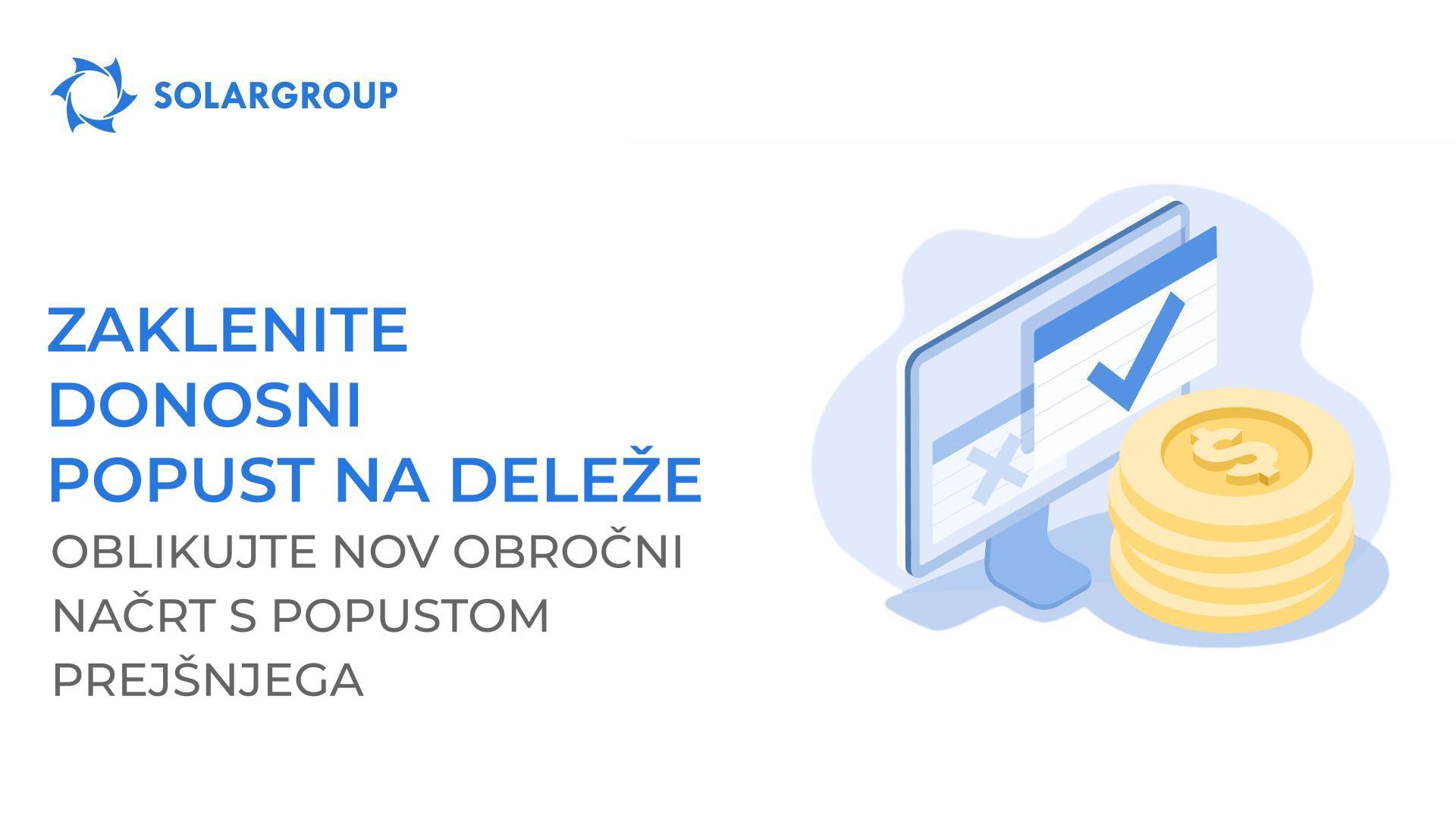 Zaklenite donosni popust na deleže: oblikujte nov obročni načrt s popustom prejšnjega