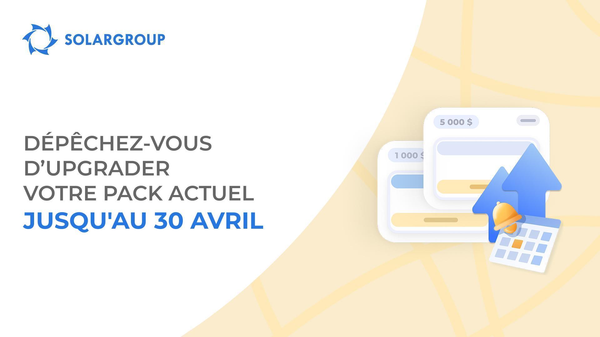 C'est votre dernière chance d’upgrader le pack d’investissement dans le projet !