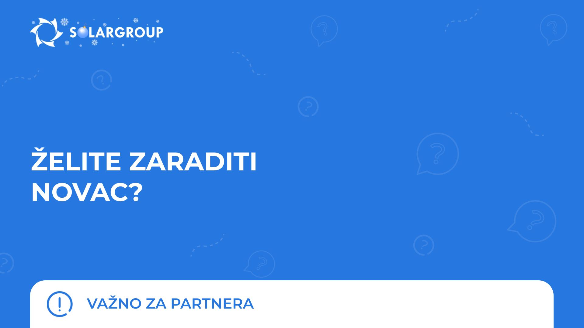 Želite zaraditi novac? | Važno za partnera