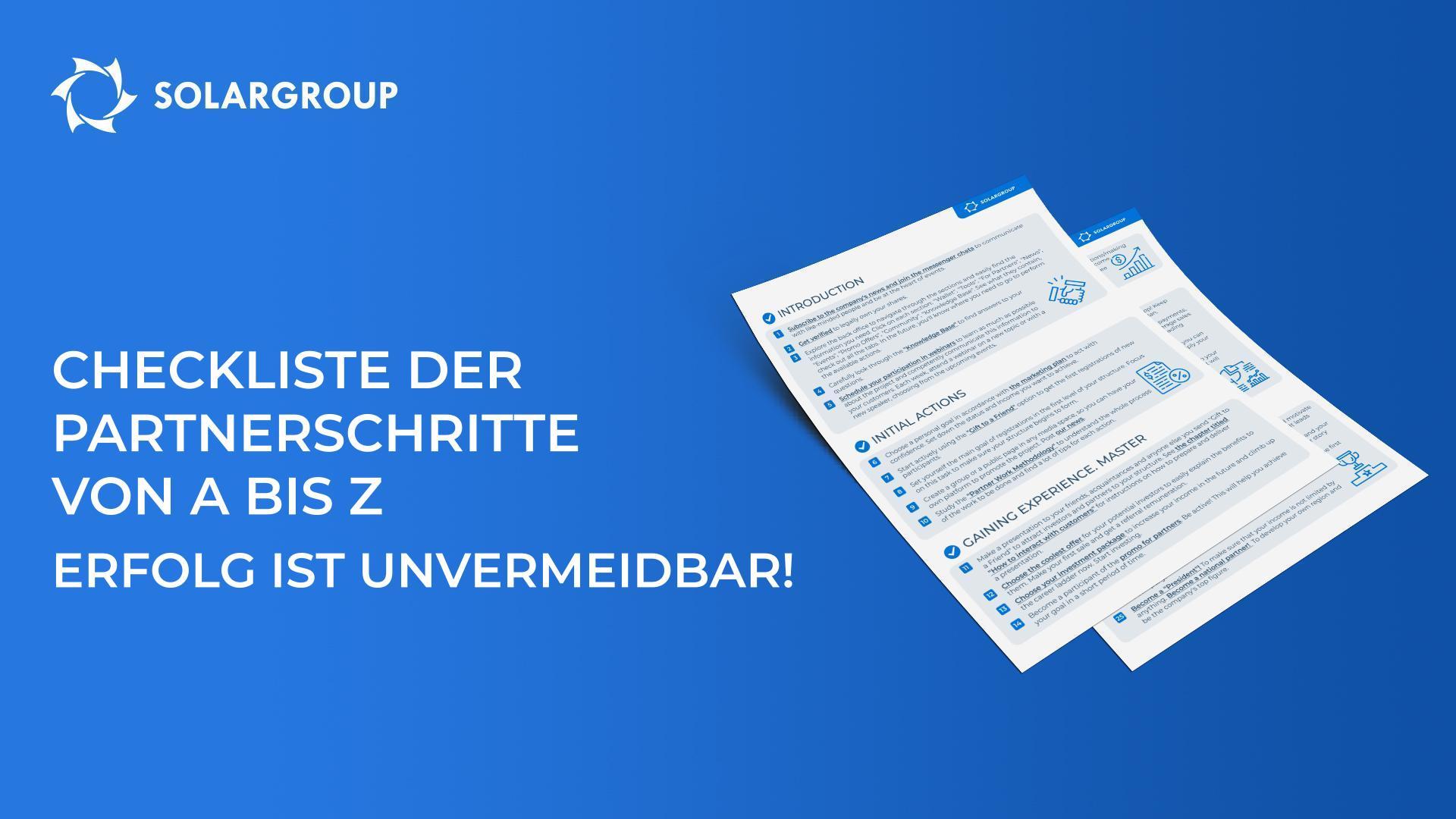 Checkliste der Partnerschritte von A bis Z: Erfolg ist unvermeidbar!
