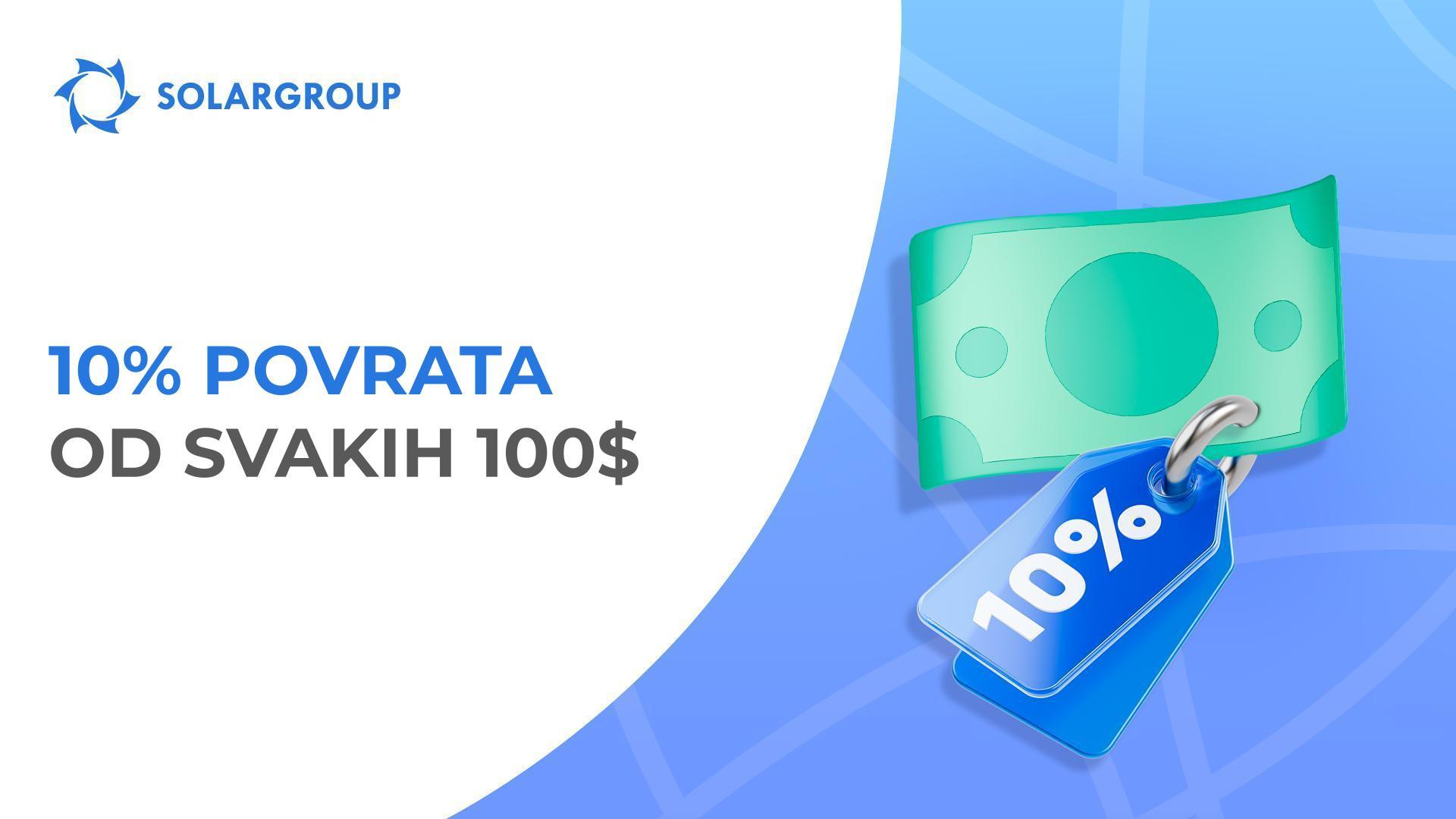 10 % povrata novca: kupite nove pakete i vratite novac od svake uplate