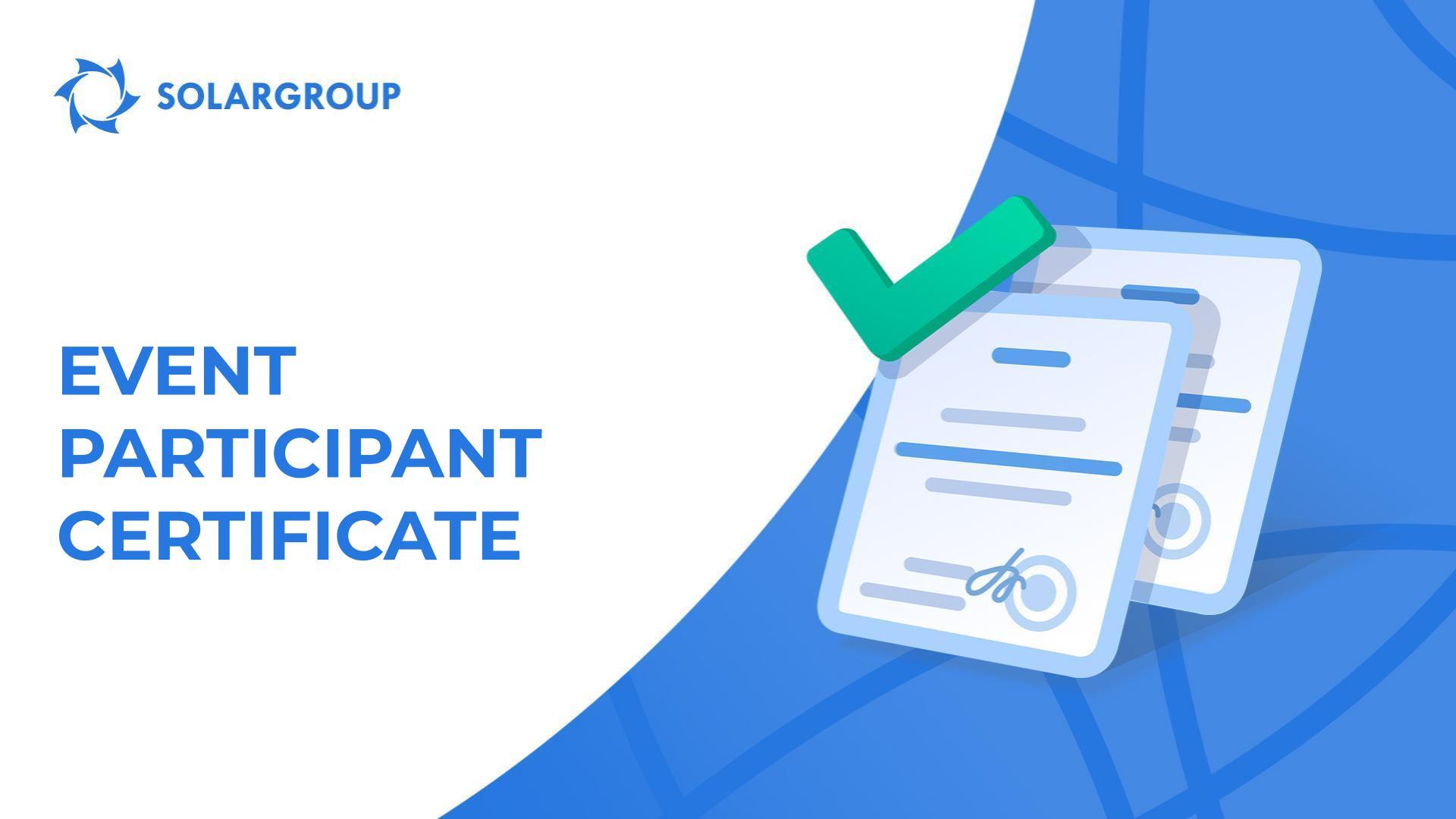 Your certificate: thank you for participating!