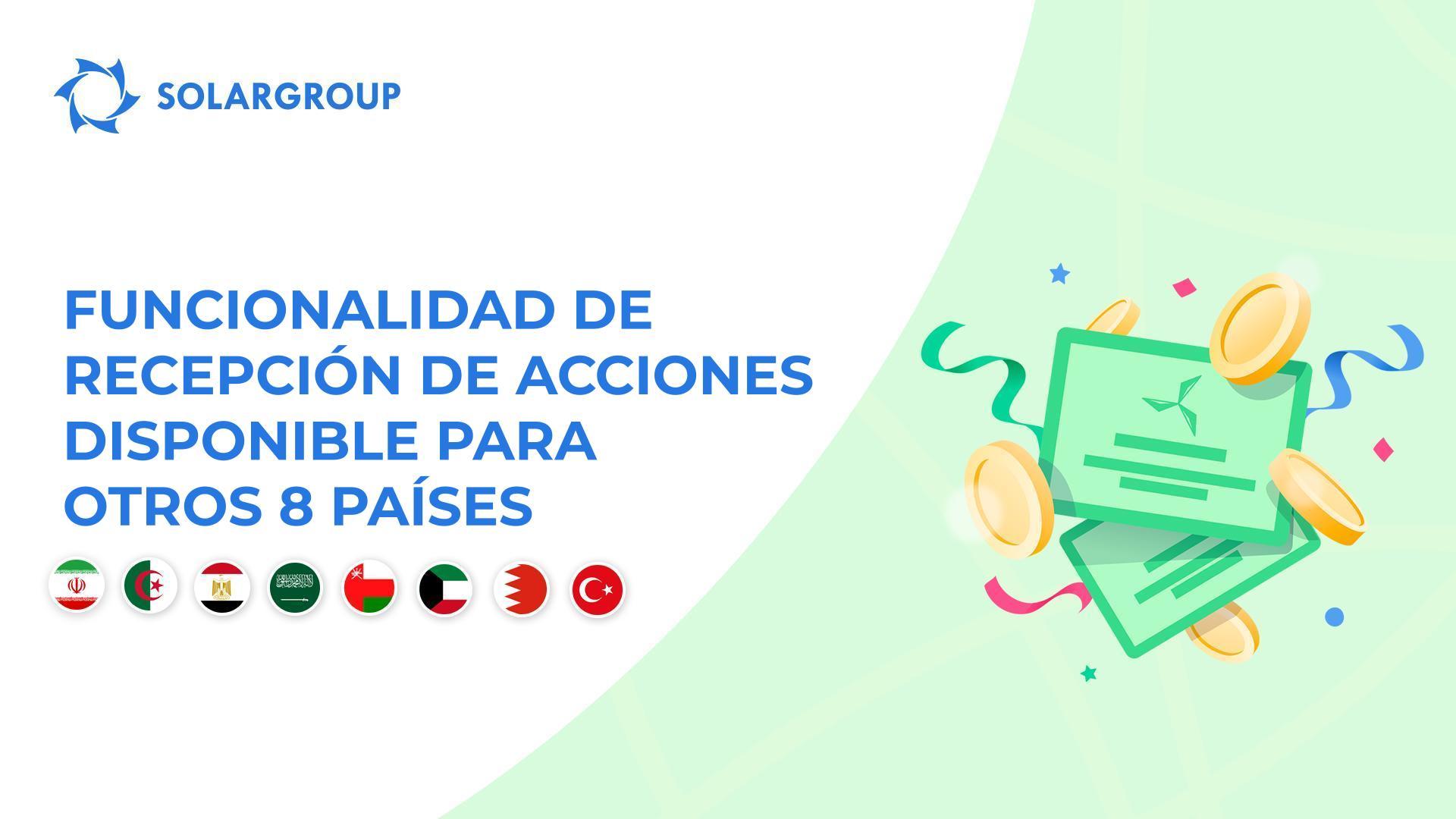 Estamos abriendo la funcionalidad en los países: Irán, Argelia, Egipto, Arabia Saudita, Omán, Kuwait, Baréin, Turquía