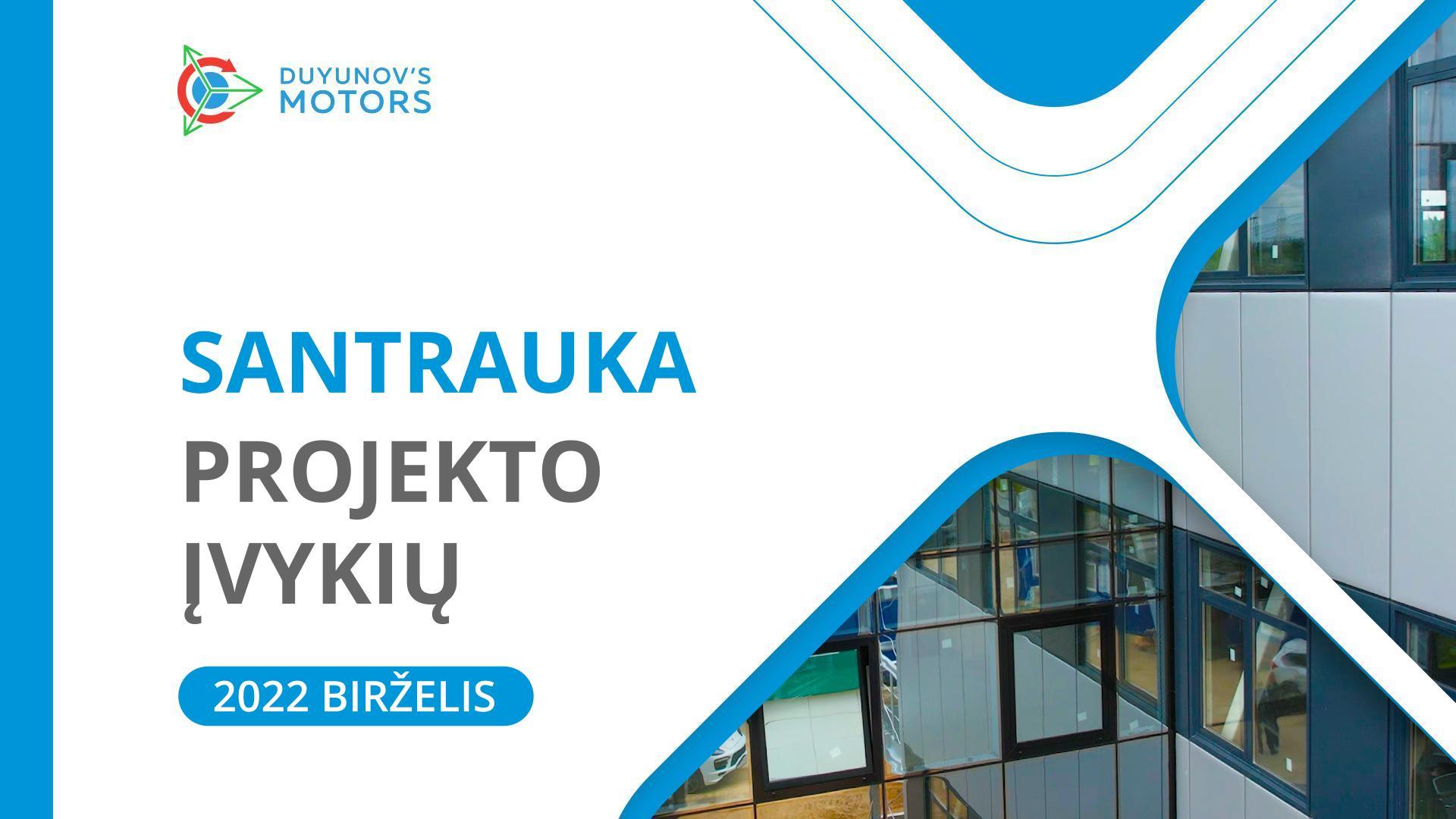 Pagrindiniai projekto įvykiai: birželio mėn. santrauka