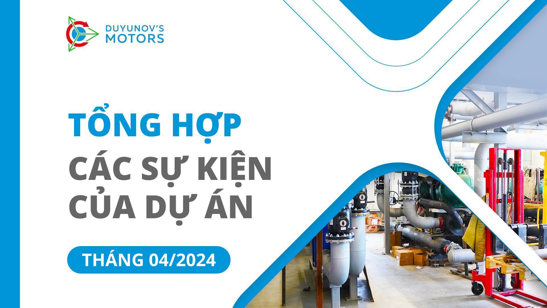 Các sự kiện chính của dự án trong tháng 4