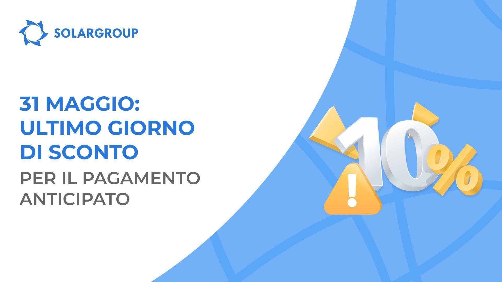 Concludiamo l'attività dello sconto del 10% per l'estinzione anticipata