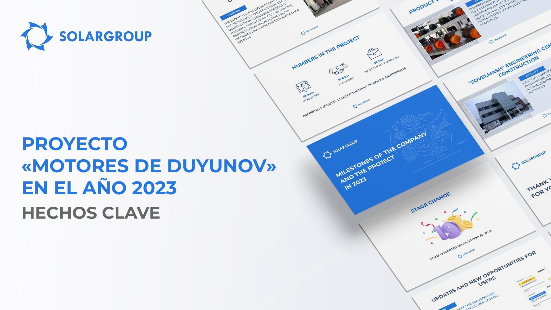 Hechos clave del año 2023 en formato de presentación
