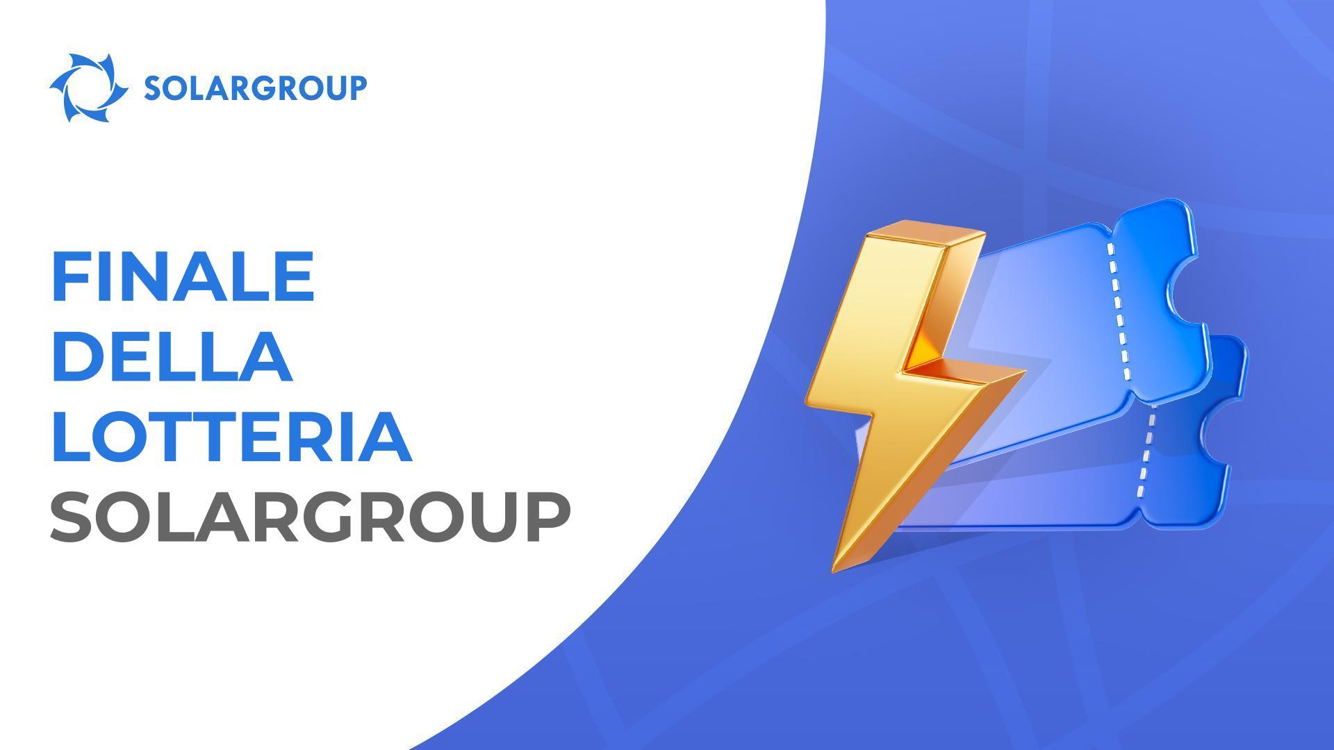 Il 31 gennaio è l'ultimo giorno del round finale della lotteria SOLARGROUP