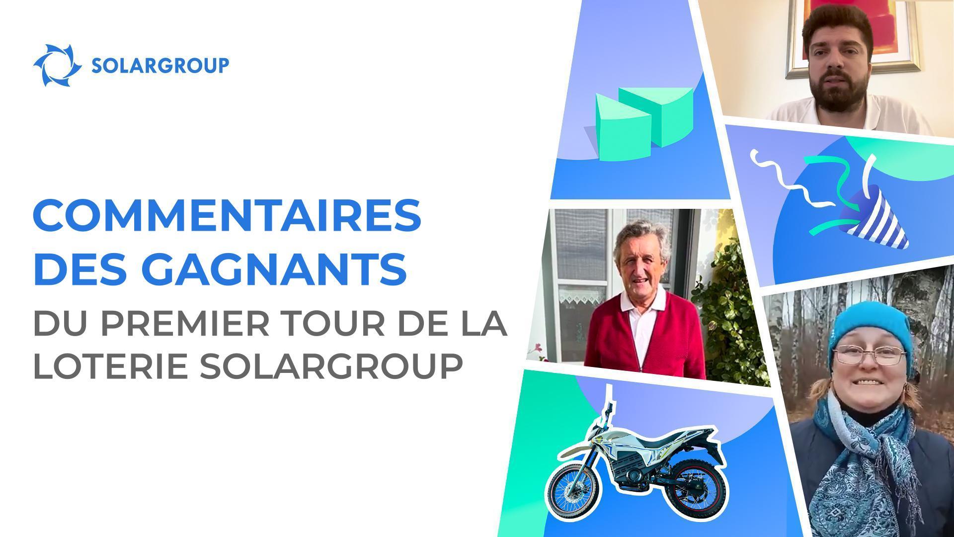 "J'ai finalement eu de la chance !": les émotions des gagnants du premier tour de la loterie SOLARGROUP