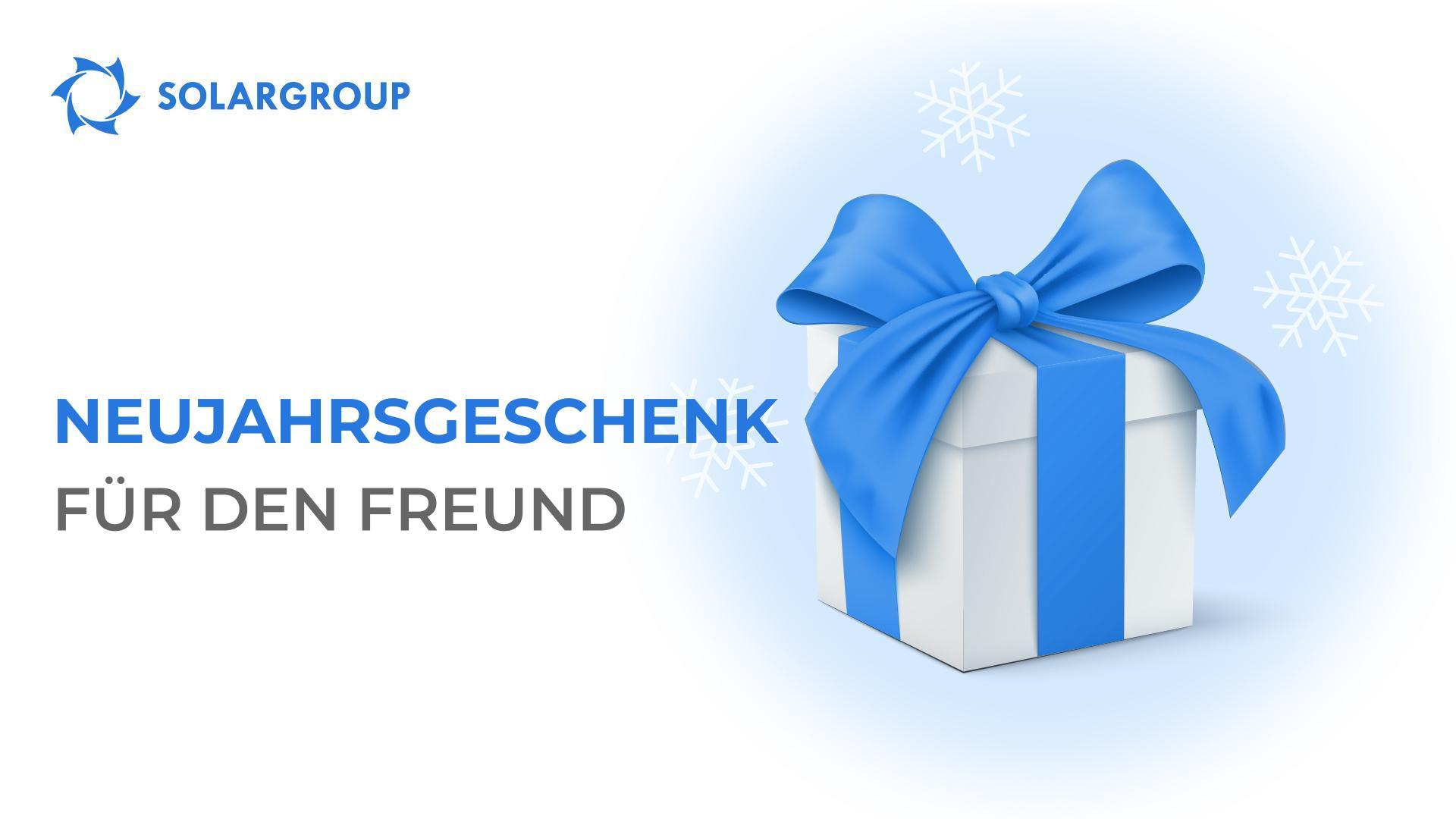 Neujahrsgeschenk für den Freund