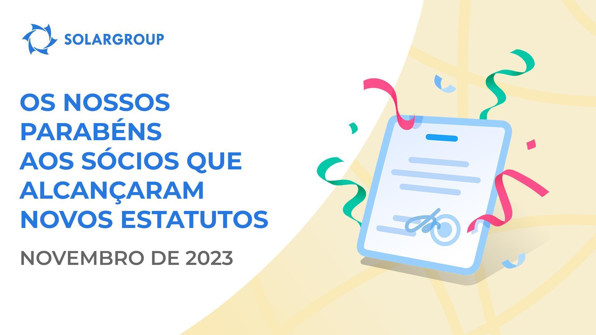 Gostaríamos de felicitar os nossos sócios pelos seus novos estatutos!