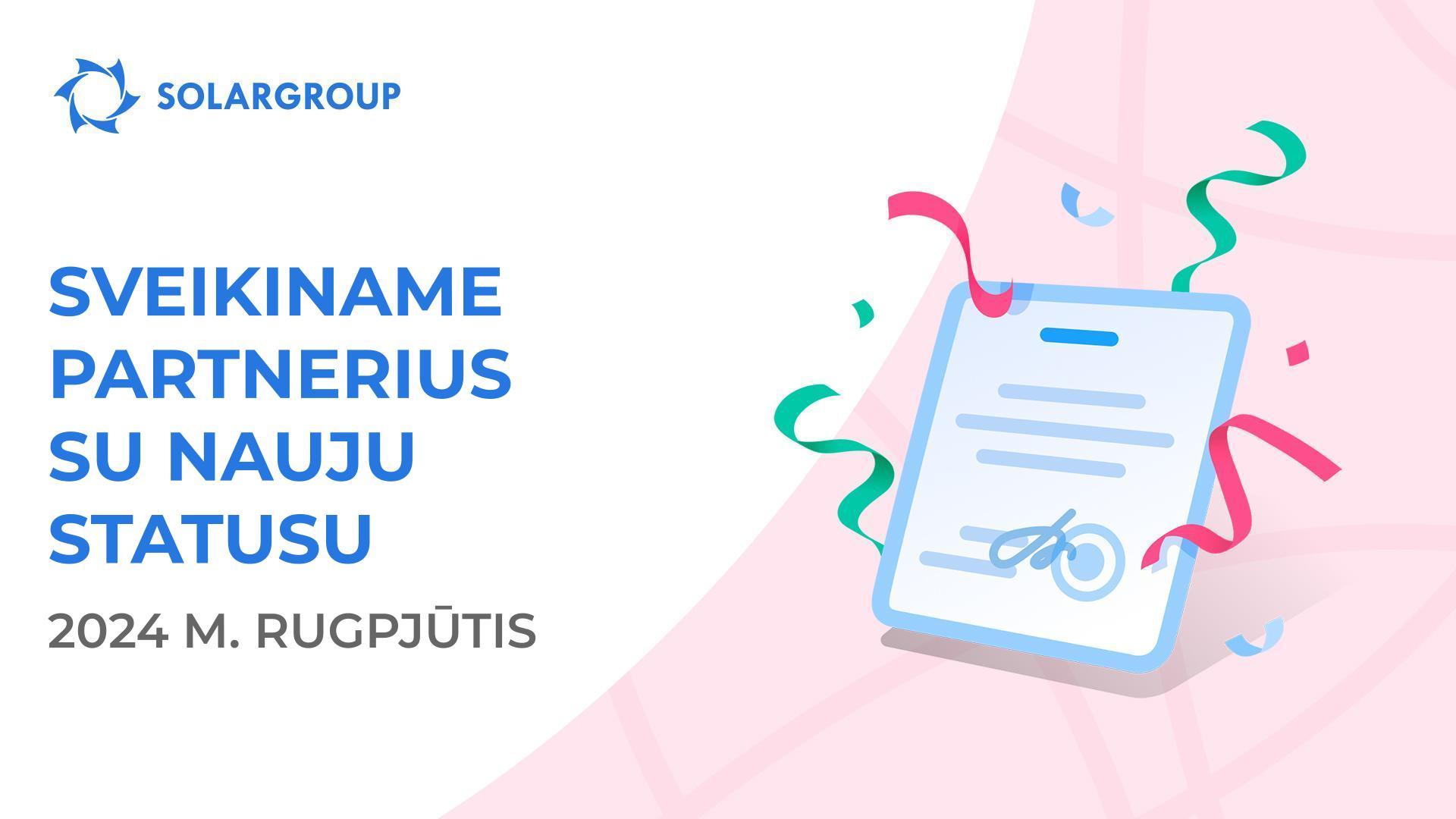 Sveikiname partnerius su nauju statusu!👏